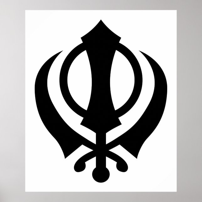 Póster Sikh Khanda (Frente)
