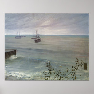 Póster Silbador - Sinfonía En Gris Y Verde El Océano