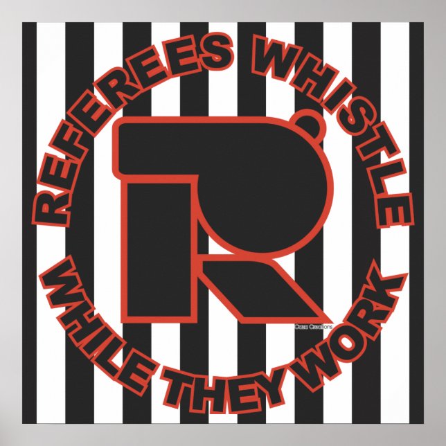 Póster Silbato mientras trabaja (Frente)