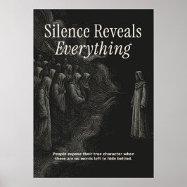 Póster Silence Reveals Everything