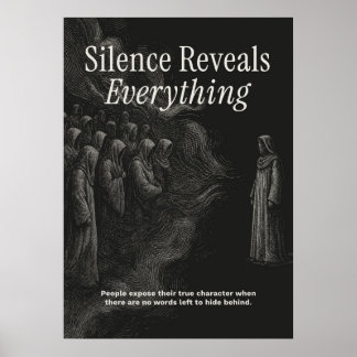 Póster Silence Reveals Everything