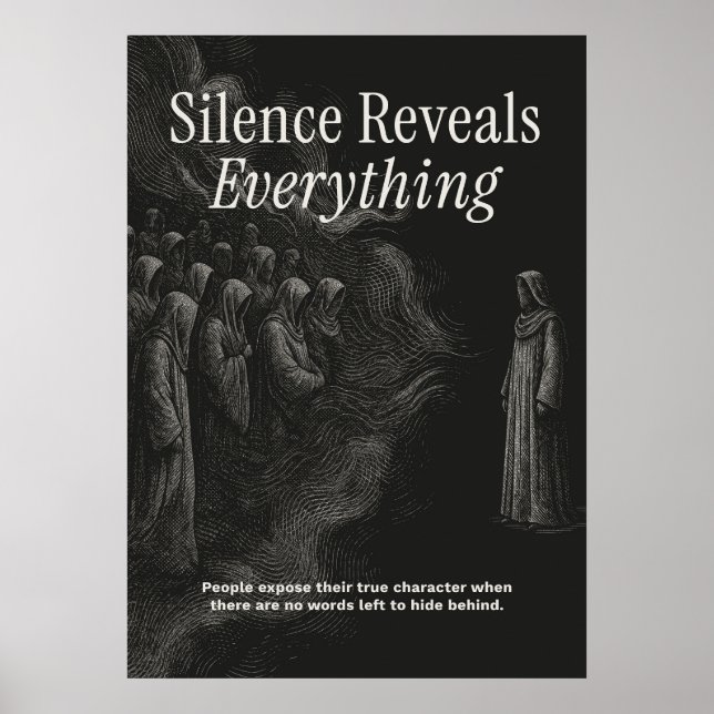 Póster Silence Reveals Everything (Frente)