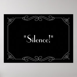 Póster ¡Silencio!