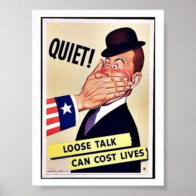 Póster ¡Silencio! (Frente)