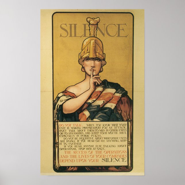 Póster Silencio (Frente)