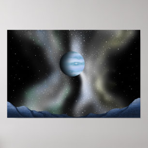 Póster Silencio azul. Viaje a un lejano planeta de hielo.