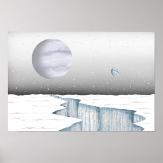 Póster Silencio de una estrella congelada.
