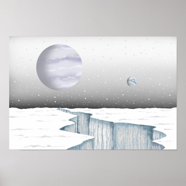 Póster Silencio de una estrella congelada. (Frente)