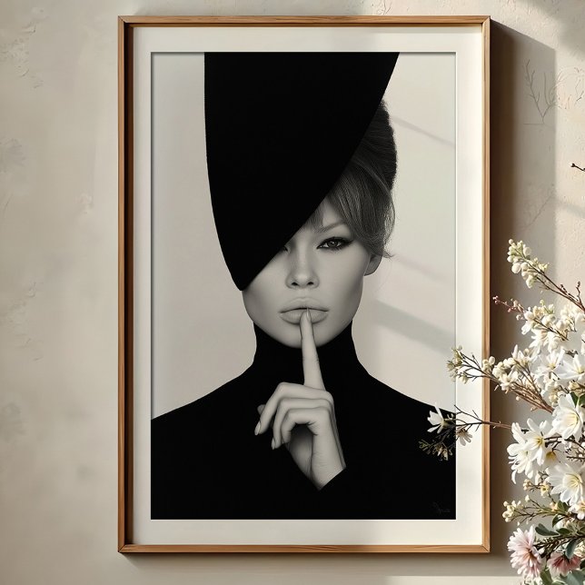 Póster Silencio elegante: Dramático retrato de moda Bardo (Subido por el creador)