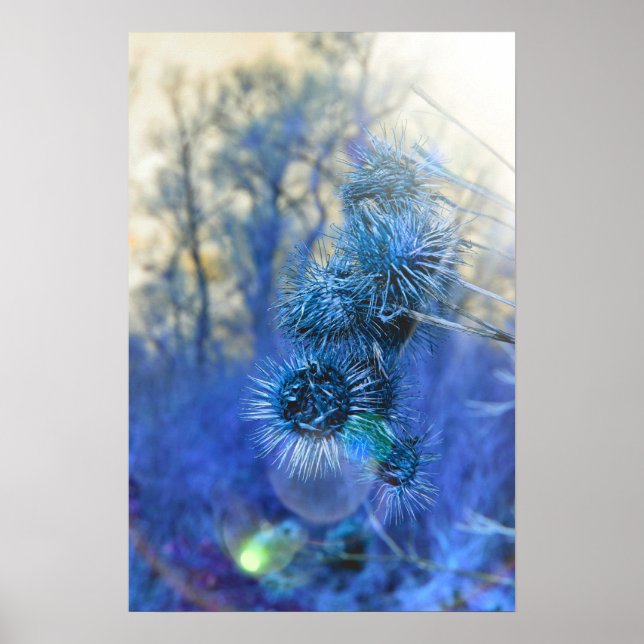 Póster Silencio en morado (Frente)