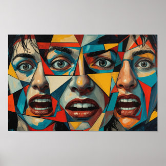 Póster Silencio Fracturado. Retrato de una mente destroza