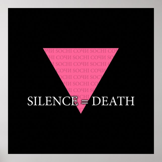 Póster Silencio = Muerte (Frente)
