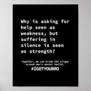 Póster Silencio No Más Pegatina