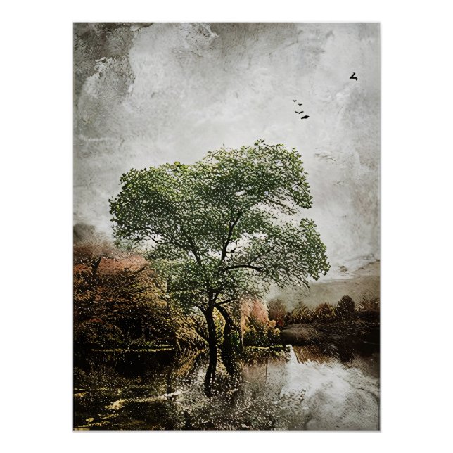 Póster Silencio reflejado (Anverso)