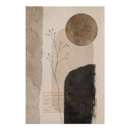 Póster Silent Earth Abstract Wall Art