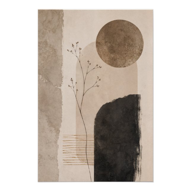 Póster Silent Earth Abstract Wall Art (Anverso)