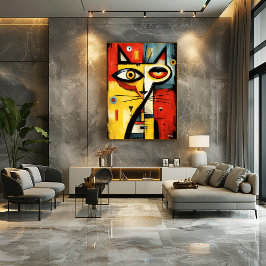 Póster Silent Gaze — Contemporary Abstract Expressionism