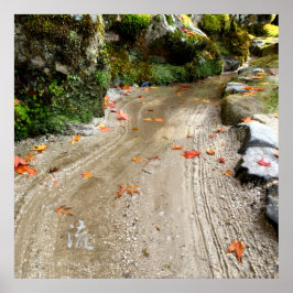 Póster Silent Passage - 流 (Flow) - Japanese Wabi-Sabi Pho