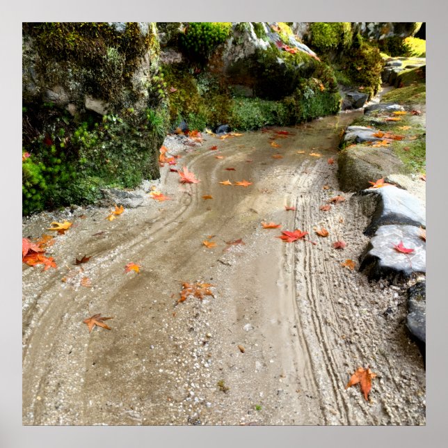 Póster Silent Passage — Japanese Wabi-Sabi Photo Poster (Frente)