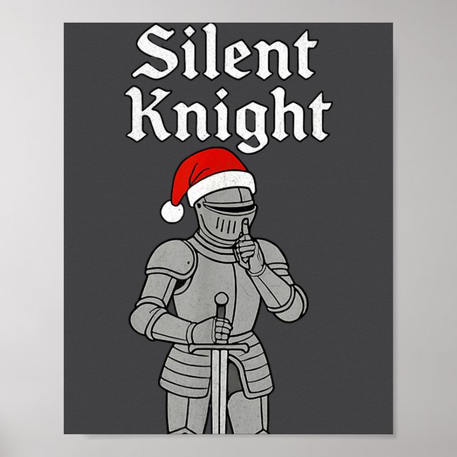 Póster Silent Santa Knight Christmas Holiday Xmas Theme M (Frente)
