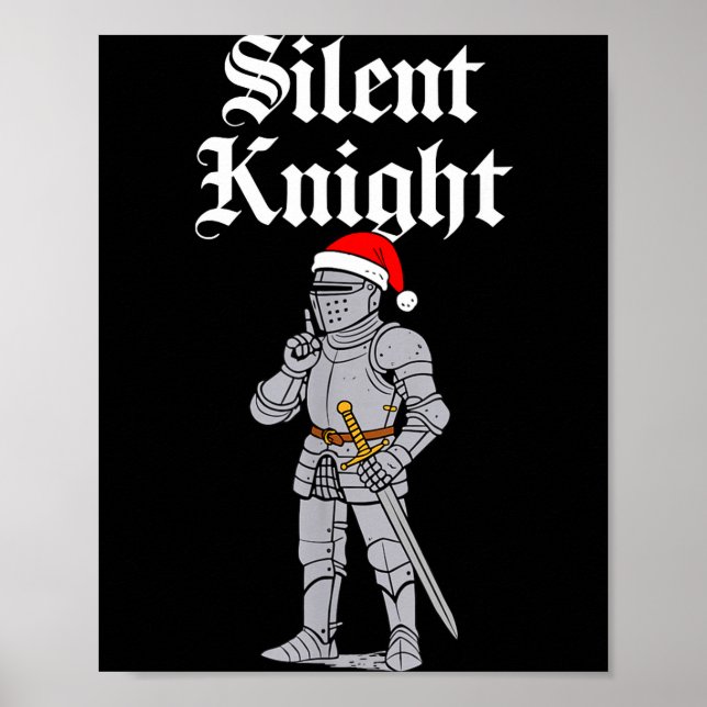 Póster Silent Santa Knight Christmas Medieval Costume Men (Frente)