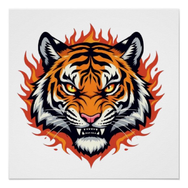 Póster Silent Tiger – Precision and Power (Anverso)