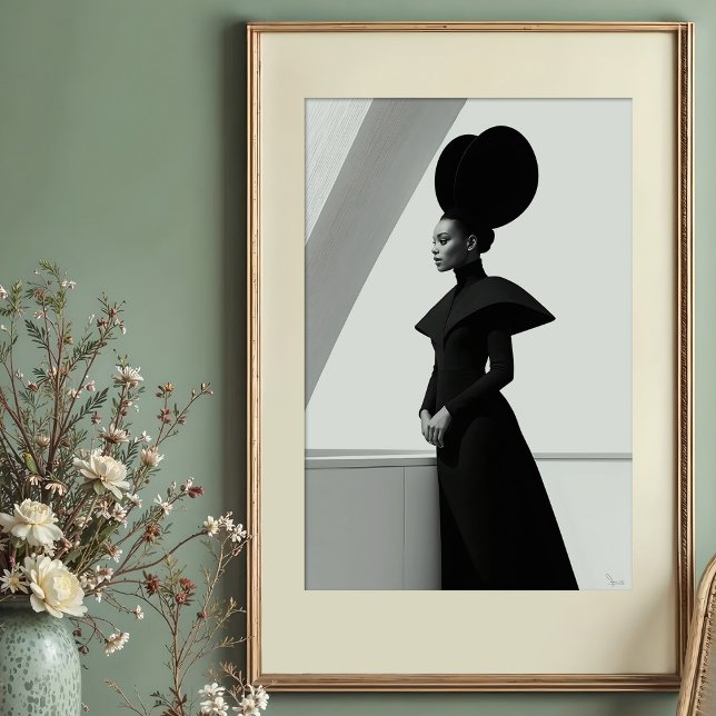 Póster Silhouette arquitectónica: Avant-Garde monocromáti (Subido por el creador)