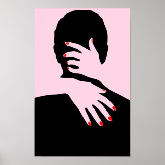 Póster Silhouette Art People Art Vintage Ad Art People Ou