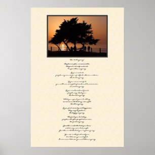 Póster Silhouette de árbol, hazlo de todos modos