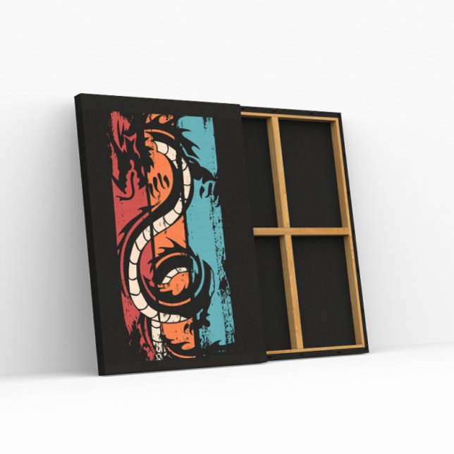 Póster Silhouette de Dragon Vintage (Subido por el creador)