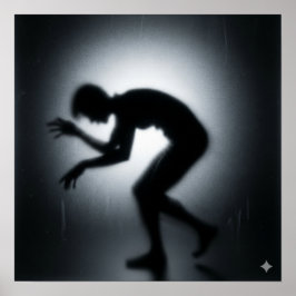 Póster Silhouette de escalofríos