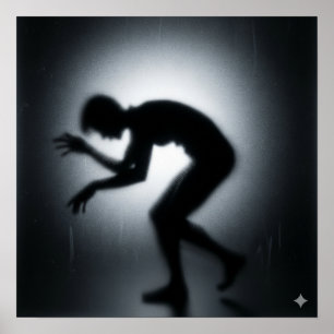 Póster Silhouette de escalofríos