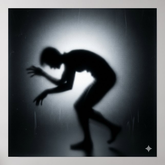 Póster Silhouette de escalofríos (Frente)