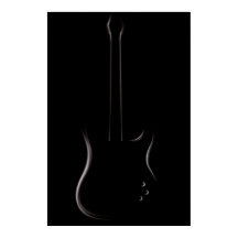 Silhouette de guitarra eléctrica