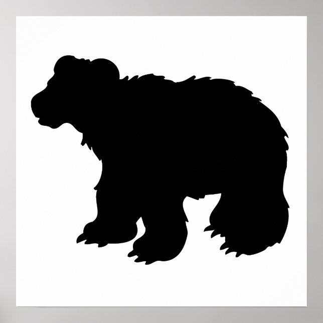 Póster Silhouette de la Cubierta del Oso (Frente)