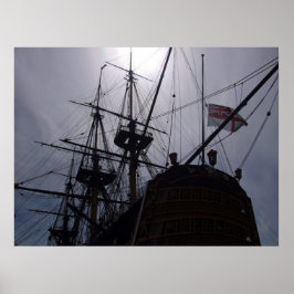 Póster Silhouette de la victoria