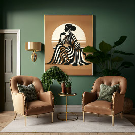 Póster Silhouette de Sofisticación