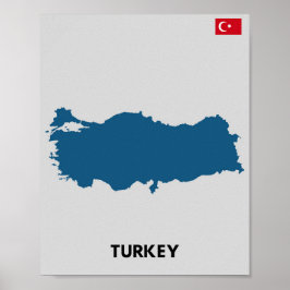Póster Silhouette de Turquía