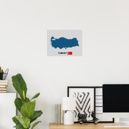 Póster Silhouette de Turquía