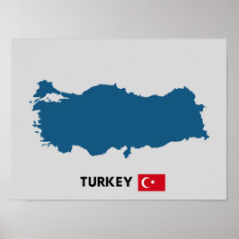 Póster Silhouette de Turquía