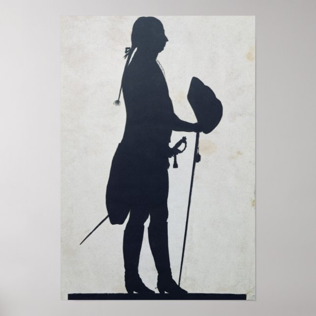 Póster Silhouette de un hombre (Frente)