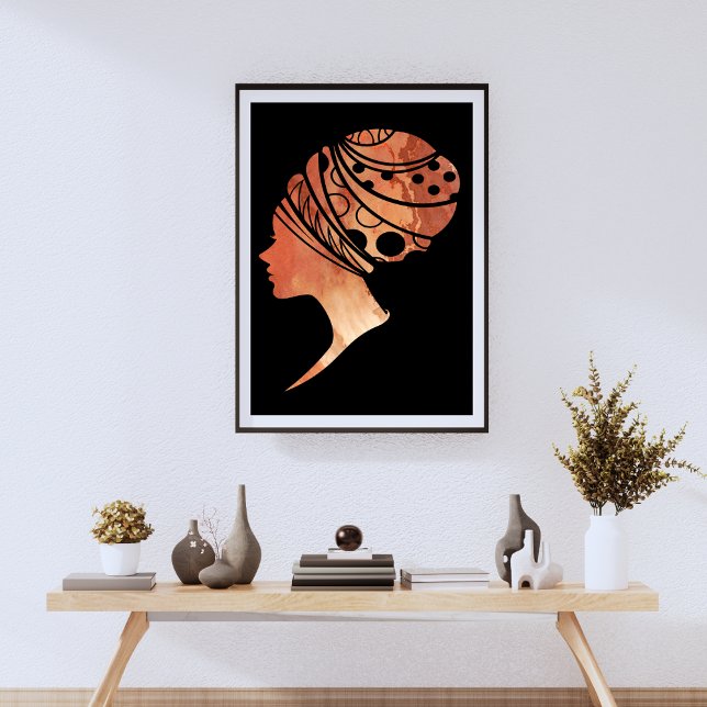 Póster Silhouette De Una Mujer Africana (Subido por el creador)