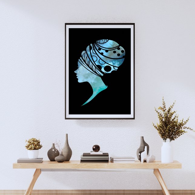 Póster Silhouette De Una Mujer Africana (Subido por el creador)