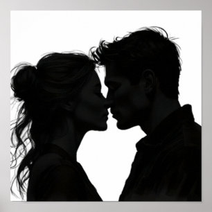 Póster Silhouette Love