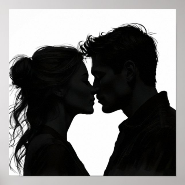 Póster Silhouette Love (Frente)