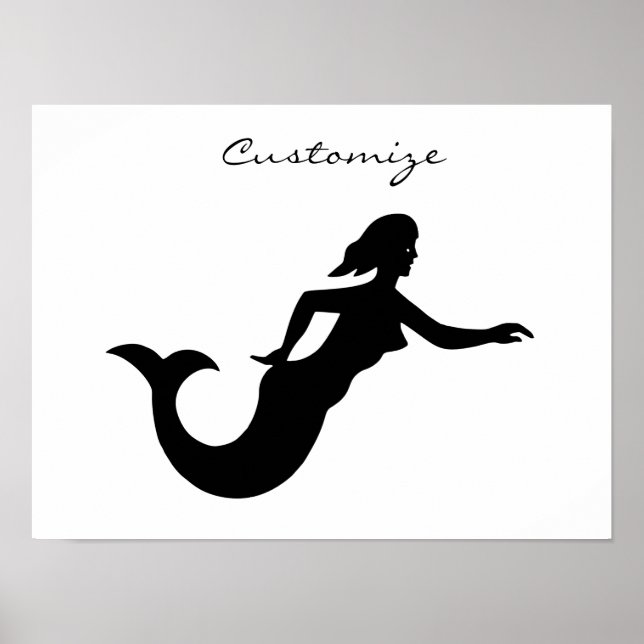 Póster Silhouette Mermaid Thunder_Cove (Frente)