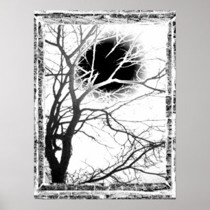 Póster Silhouette Moonlight