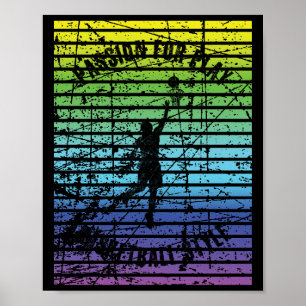 Póster Silhouette Negra De Un Jugador De Baloncesto Contr