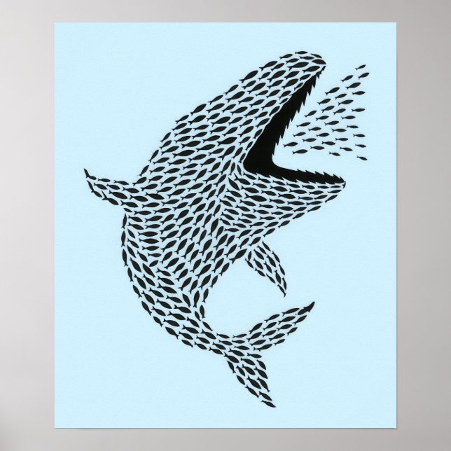 Póster Silhouette Orca (Frente)