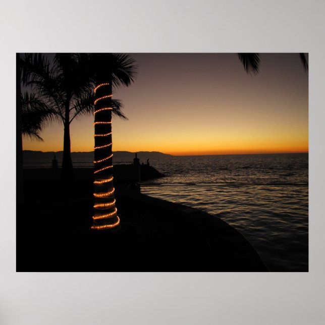 Póster Silhouette Romantic Sunset (Frente)